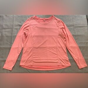 Danskin now Dri More women’s long sleeve activewear orange shirt size XL (16-18)